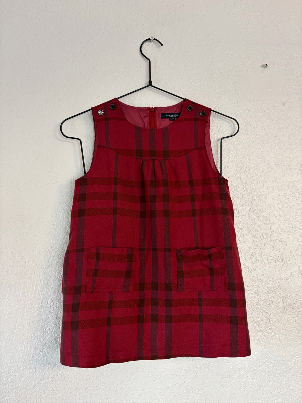 Burberry Plaid Kids Dress (130A)